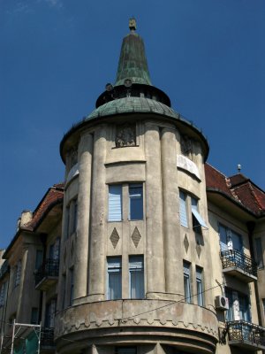 Corner turret off Trg Slobode