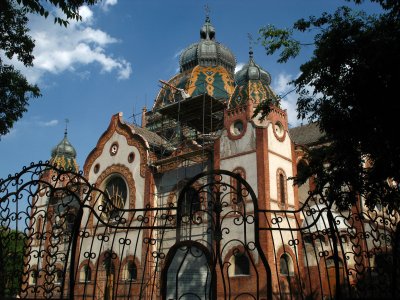 Synagogue with unique cast-iron fence