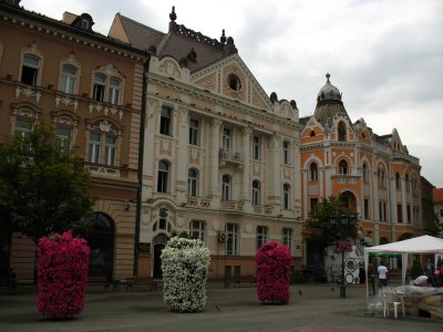 Row of fine facades, Trg Slobode