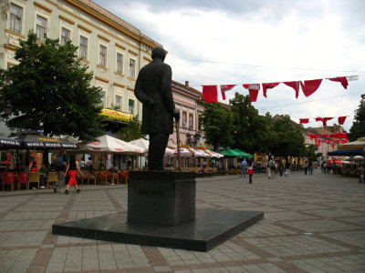 Statue of Jovan Jovanović Zmaj on Zmaj Jovina