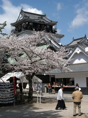 Okazaki-jō and from the shrine's outer grounds