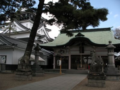 Main courtyard of Tatsuki-jinja