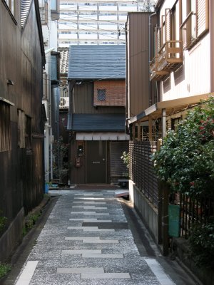 Residential sidestreet in Shikemichi