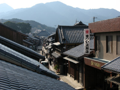 View over the main drag of Seki-juku