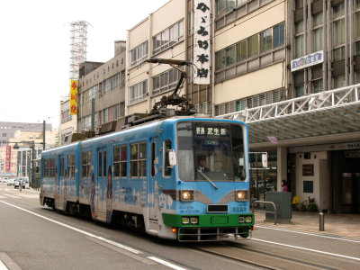 Streetcar in central Fukui