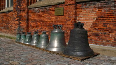 Bronze bells in the cloisters