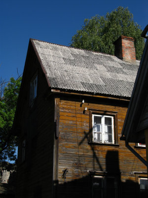 Corner of a wooden residence, L. Katrīnas iela