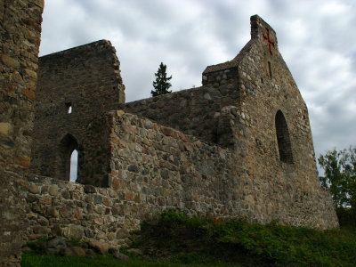 Next to the Sigulda Castle ruins