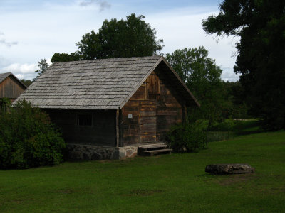 Old wooden country house on the reserve