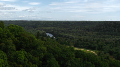 View up the Gauja River Valley