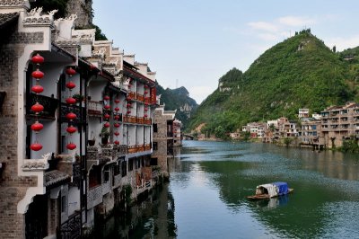 Blue Dragon old town,Guizhou,China .