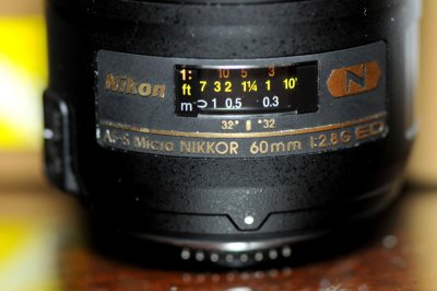 Nikon 60mm f/2.8 ED AF-S Micro Lens
