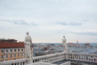 view form roof of Galleria d'Arte Moderna