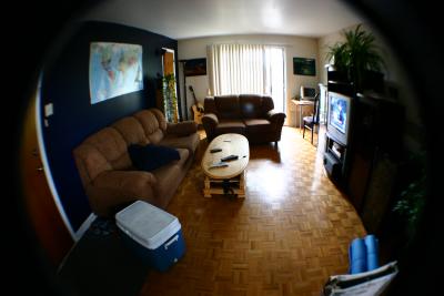 Living Room Fisheye Photo Effect - Fisheye Photo Effect - Effet Oeil de Poisson