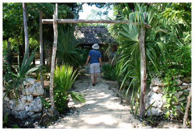 Day 7. Park Kabah in Cancun. Entrance of Solar Maya