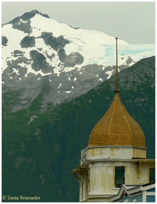 Glacier & yellow roof