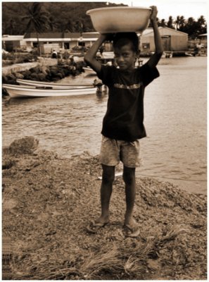 Little boy inTruk Island