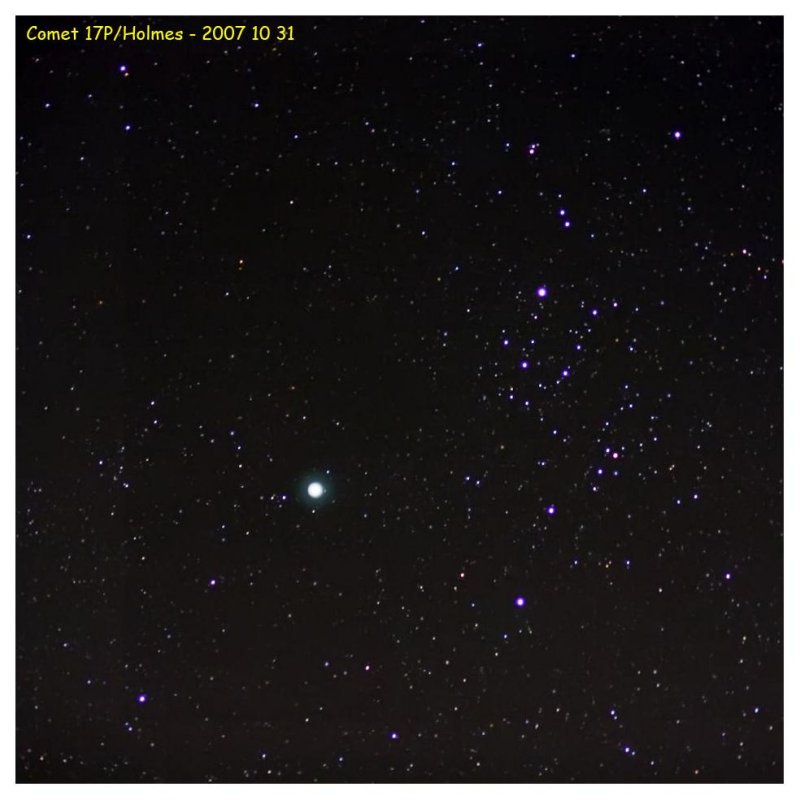 2007 October 31 - Comet Holmes in Perseus - 85mm