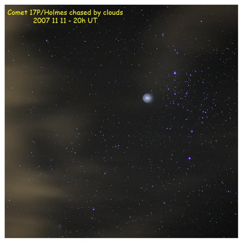 2007 November 11 - Comet Holmes in Perseus - 85 mm
