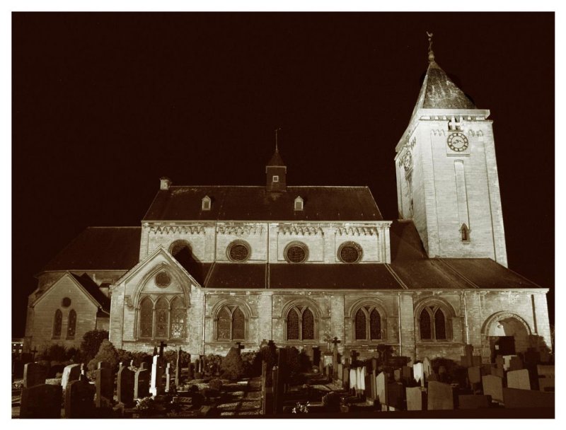Church of St. John the Baptist at night III