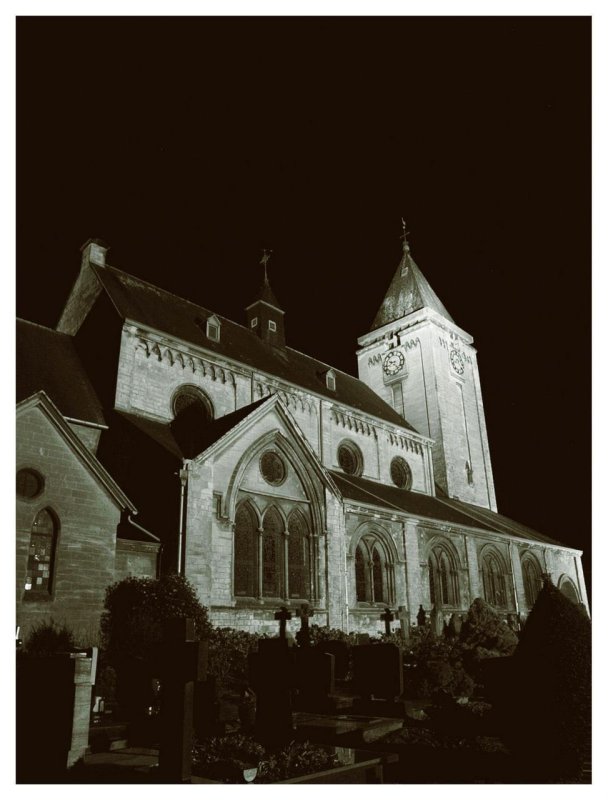 Church of St. John the Baptist at night IV