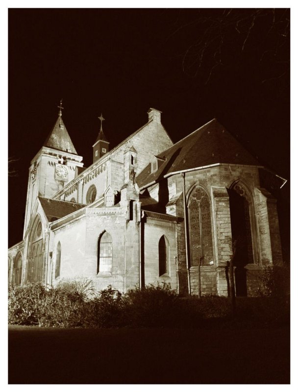 Church of St. John the Baptist at night VI