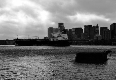 Ship in Boston Harbor