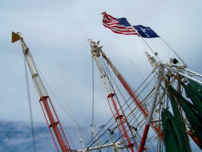 Masts and flags