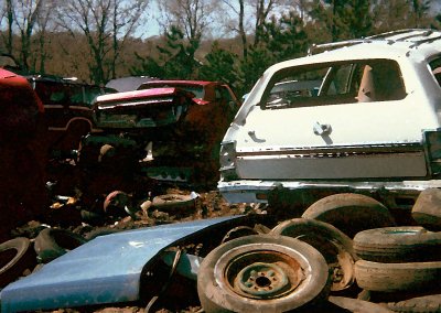 Auto graveyard, '77