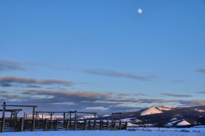 Moon over corrals
