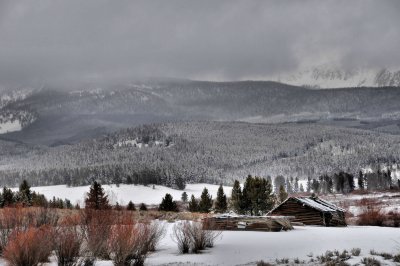 Early Spring cabin