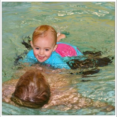 Family Swimming in July 2008