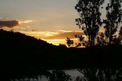Sunset from the Holiday House on Lake Rotoiti
