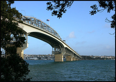 Under the Auckland Harbour Bridge