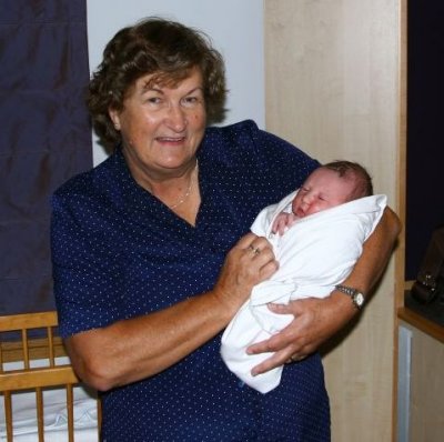 Nan and Toby - 3 hours old