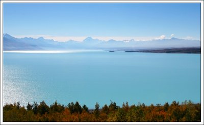 Lake Pukaki looking towards Mt Cook