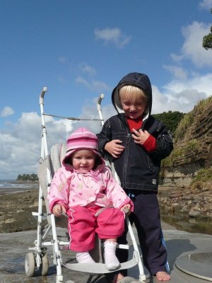 Zachary and Charli at Murrays Bay