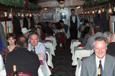 View of Dining car.