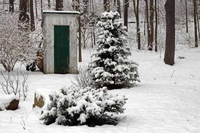 Outhouse in Winter