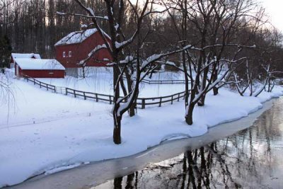 Red Barns on the Brandywine After Blizzard #2