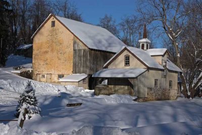 Barns in Winter After Blizzard #2