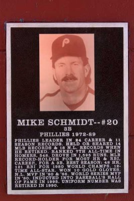 The Mike Schmidt Plaque