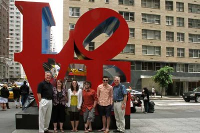 LOVE Sculpture on Sixth Avenue