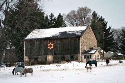 Christmas Barn Star