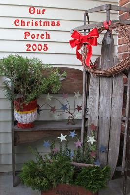 Our Christmas Porch 2005