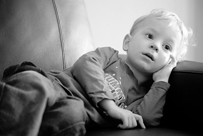 Elliot April 2010 BW watching TV relaxed.jpg