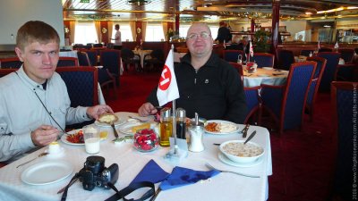 Breakfast on Coastal Ferry