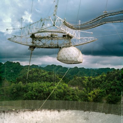 The Arecibo radio telescope, Puerto Rico