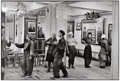 Cafeteria of the Workers' building, the Hotel Metropol, Moscow, USSR, 1954