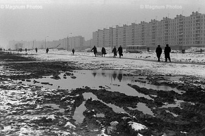 Newly-erected buildings, Tyshino, Moscow, USSR, 1972
